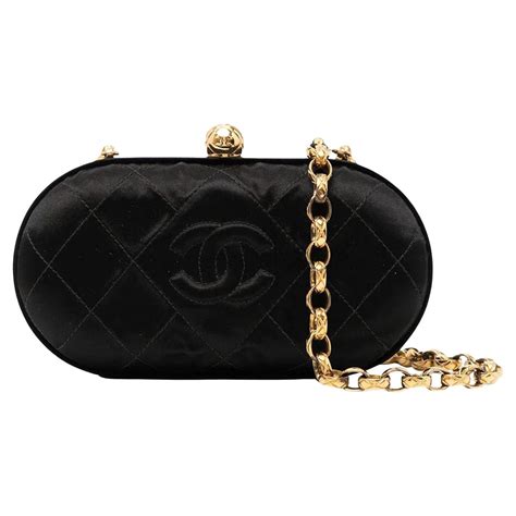 chanel satin clutch|chanel classic clutch with chain.